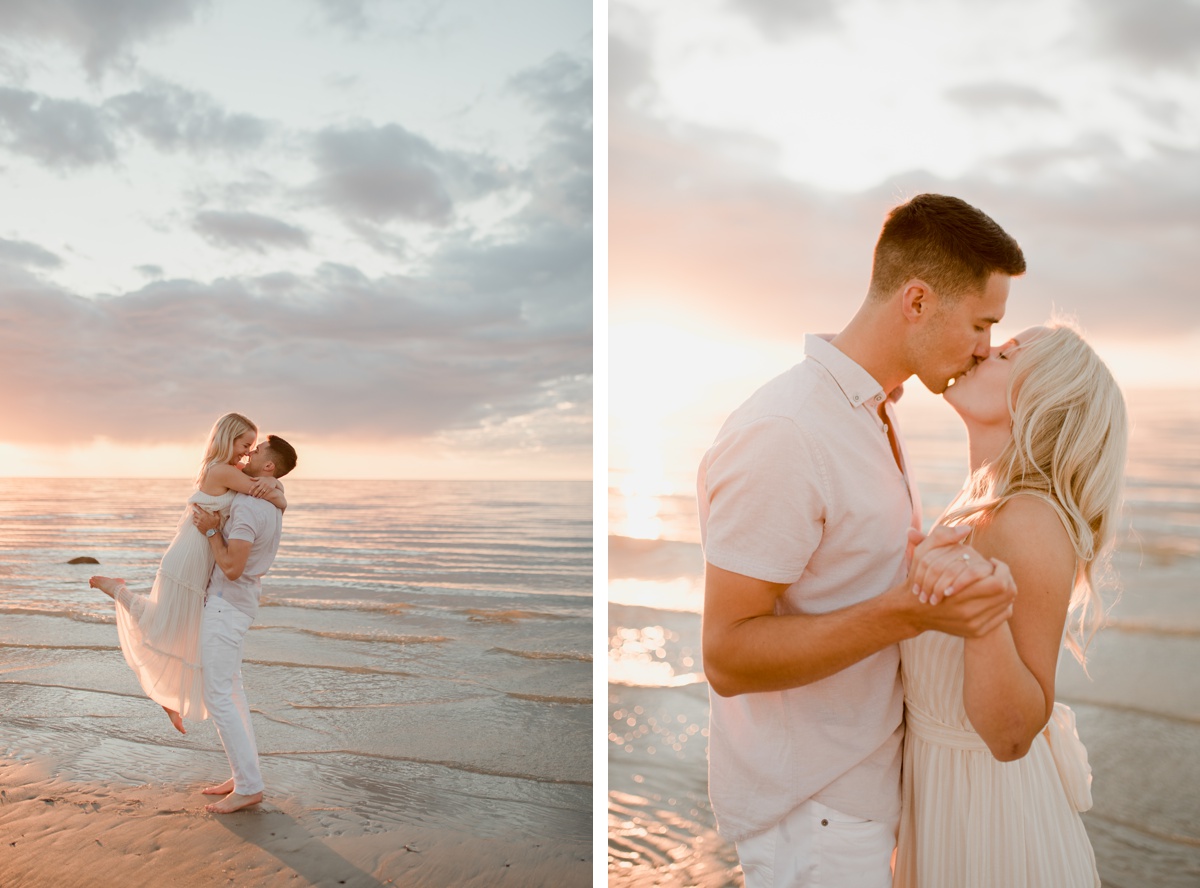 Grand Beach Engagement session