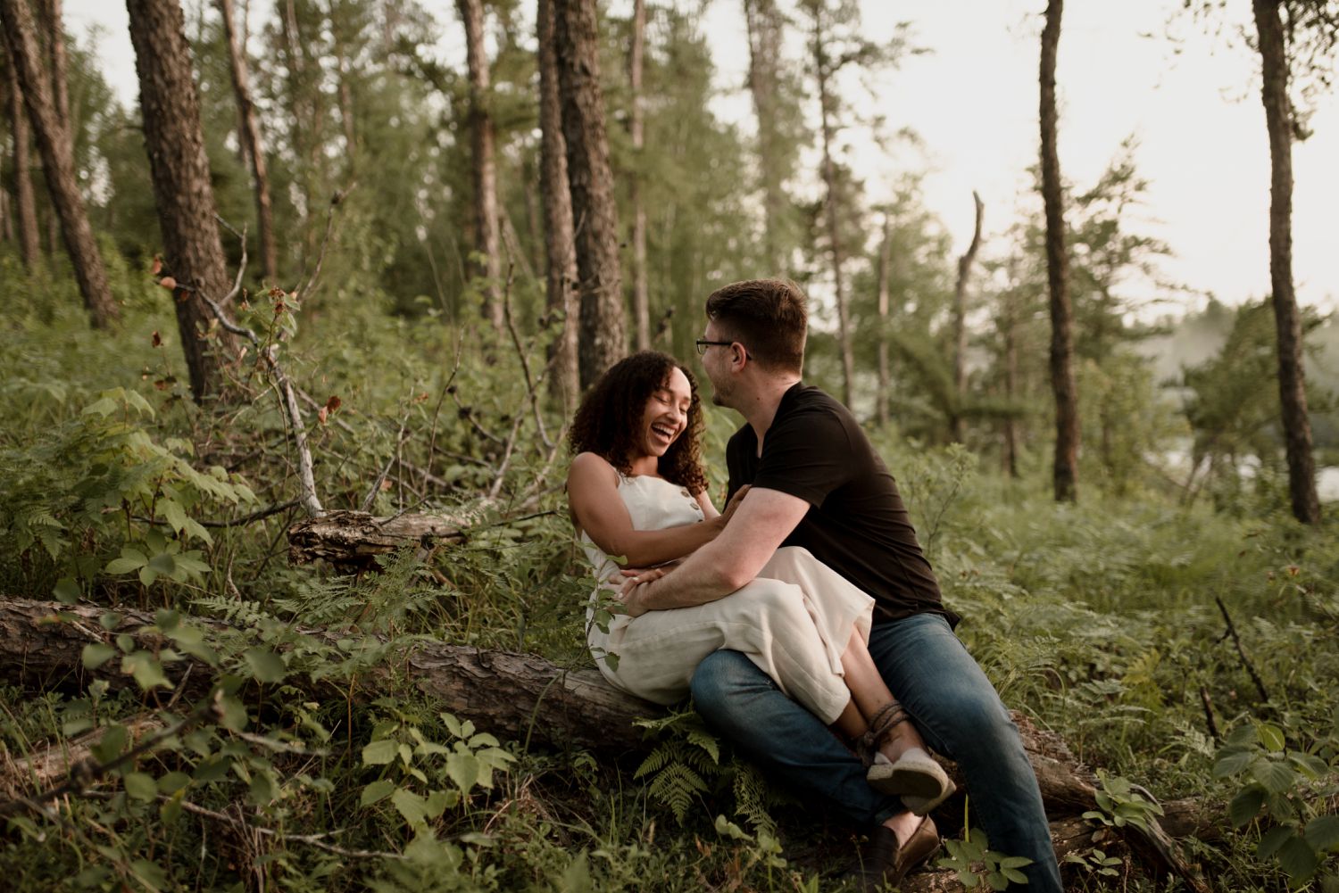 Summer honeymoon session in Sandilands, photographed by Vanessa Renae Photography, a Calgary engagement photographer, available across canada