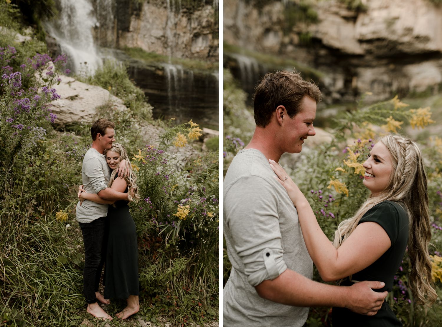 Hamilton waterfall engagement, Ontario wedding photographer, Canadian elopement photographer, Vanessa Renae Photography