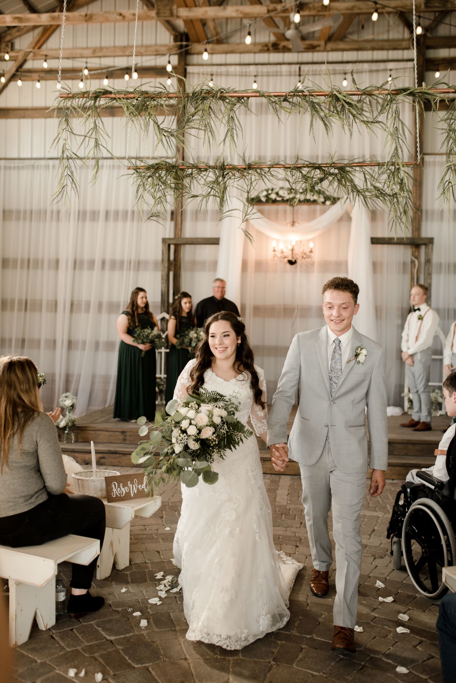 The rustic wedding barn wedding in Steinbach Manitoba in fall, photographed by Vanessa Renae Photography