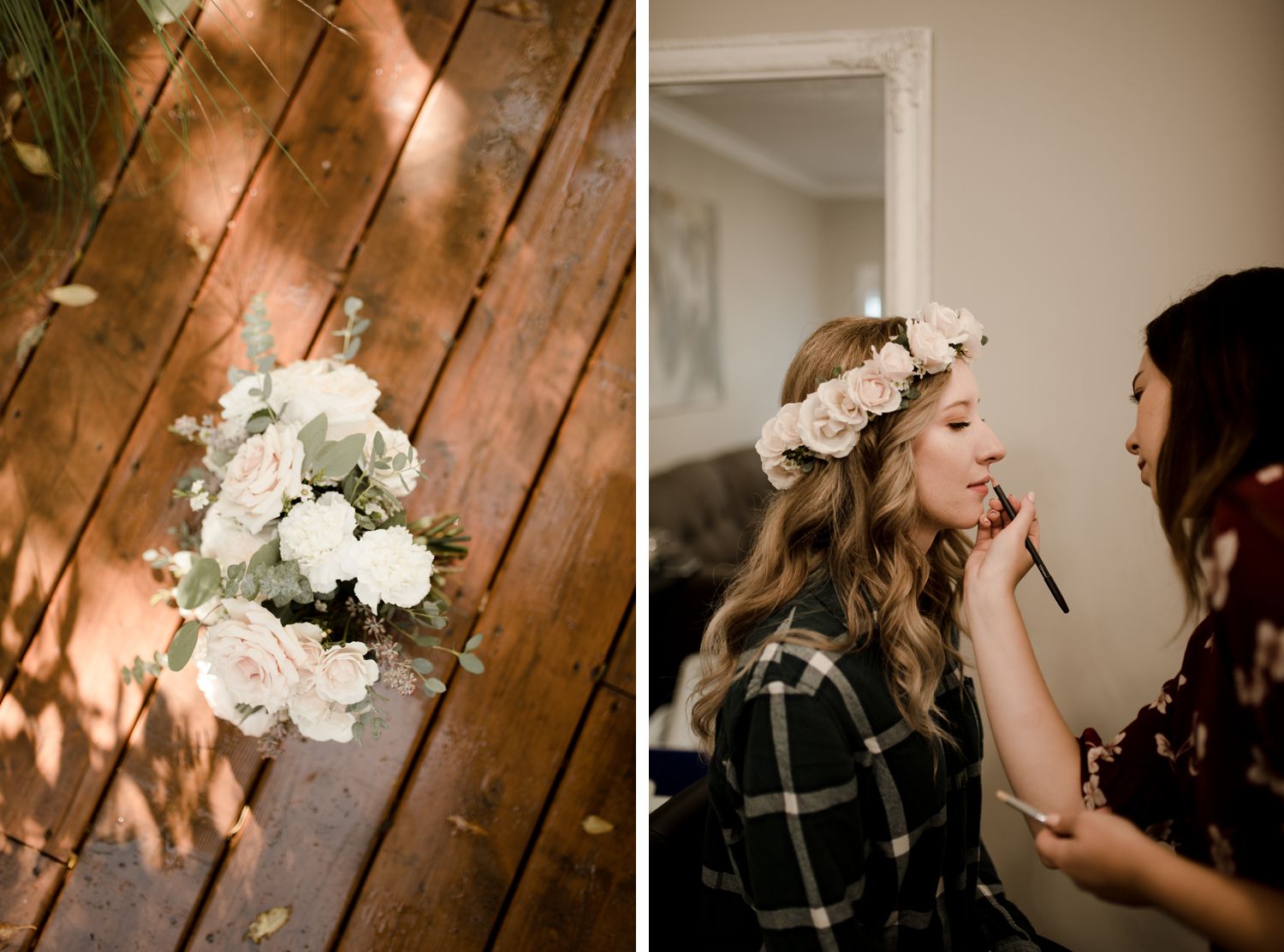 Ashgrove Acres Wedding in Winnipeg Manitoba, bridal flower crowns and fresh florals, photographed by Vanessa Renae Photography, a Winnipeg and Kenora wedding photographer
