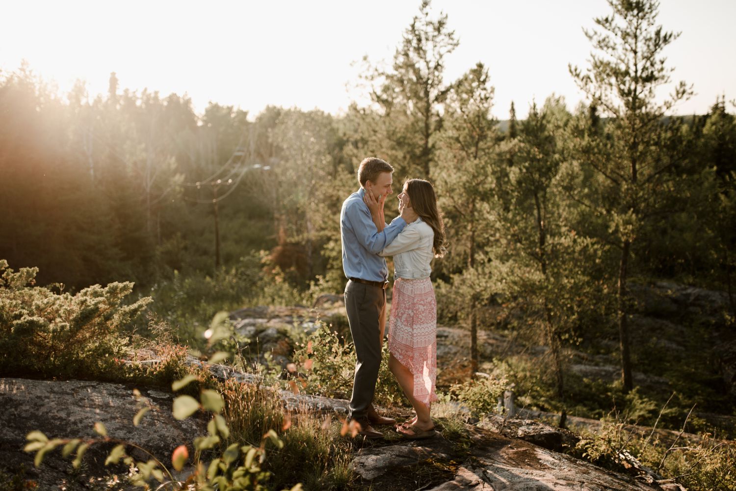 Manitoba engagement session locations, Whiteshell Manitoba, winnipeg engagement session location ideas at Falcon Trails Resort