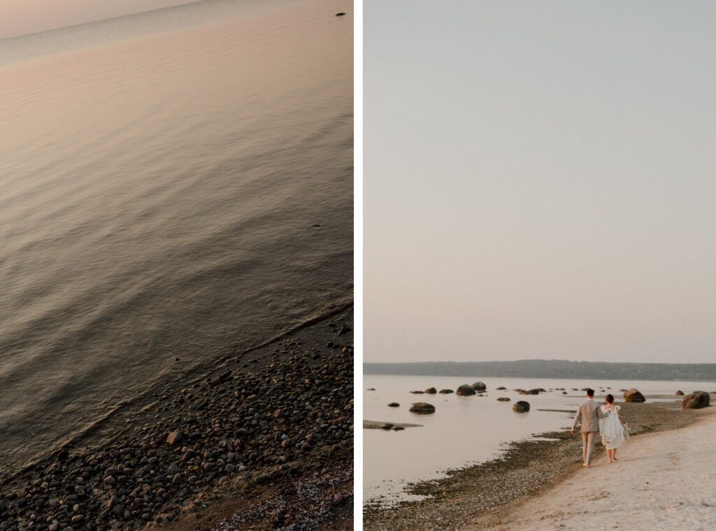 best Winnipeg elopement photographer - grand beach elopement - Vanessa Renae Photography - Winnipeg anniversary session - Alena Leena dress - beach bridal session
